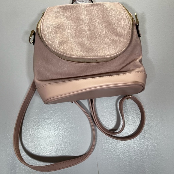A New Day Women’s Light Pink Faux Leather Mini Backpack - Picture 8 of 13
